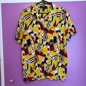 ✨ Festive Forever 21 Men button up shirt Large ✨